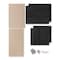 Adiroffice Black, MDF Wood, 10.75 in W, 16.2 in L, 11.75 in D ADI500-11-BLK-MK - alternate 1